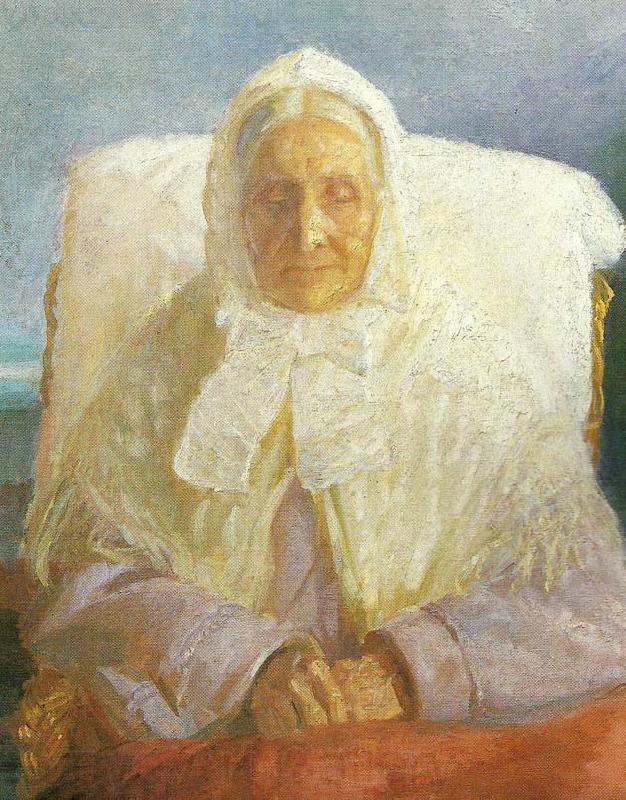 Anna Ancher fru anna hedvig brondum Norge oil painting art